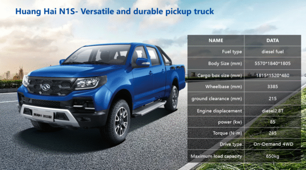 Huang Hai N1S- Versatile and durable pickup truck - Image 4